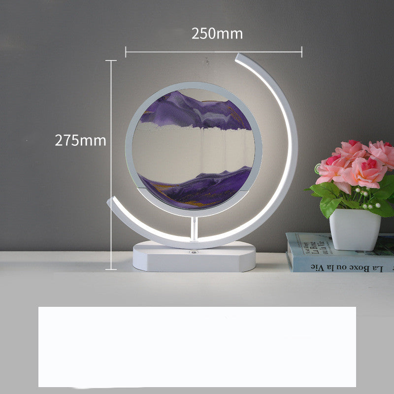 Modern 3D Hourglass Quicksand Art Intelligent Lamp