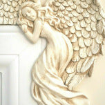 Door Frame Angel Wings Sculpture Resin Crafts