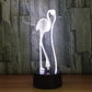 Colorful Touch Remote Control LED Visual Light Gift 3D Small Table Lamp