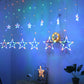 Small Five Pointed Star Curtain Light String