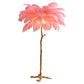 Bedroom Bedside Feather Lamp Copper Lamp Floor Lamp