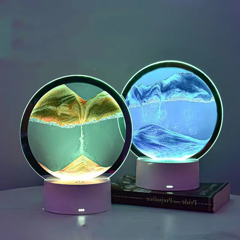 Creative 3D Quicksand Table Lamp Bedside