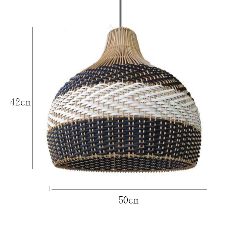 Nordic Creative Design Cafe Rattan Chandelier