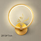 Light Luxury Background Wall Modern Zen Round Copper Wall Lamp