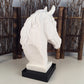 Entrance resin horse head decoration