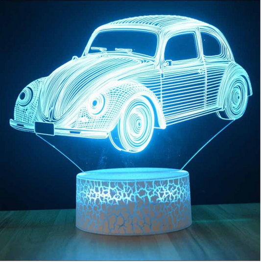 Colorful Touch Remote Control LED Visual Light Gift 3D Small Table Lamp