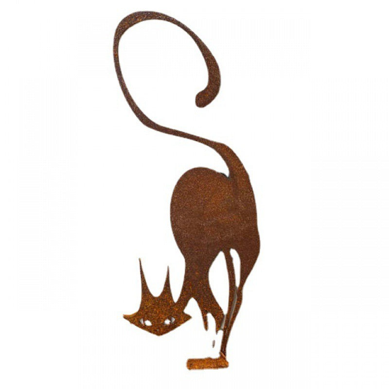 Metal Cat Fence Decoration Ornaments