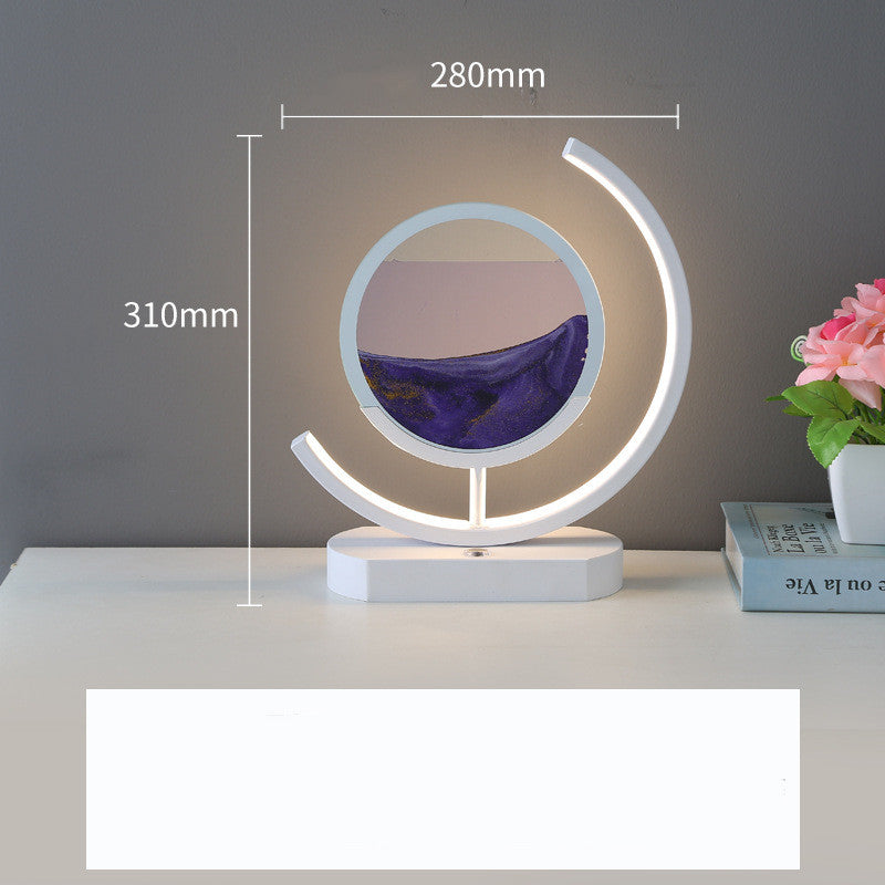 Modern 3D Hourglass Quicksand Art Intelligent Lamp