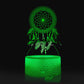 Creative Dream Catcher 3D Night Light Circular Touch Remote Control