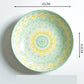 7 Inch Underglaze Printed Japanese Ceramic Plate