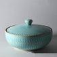 Clay Fired Southwestern Mexican Turquoise Stoneware Dinnerware Set