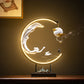 New Chinese Style LED Lamp Circle Living Room TV Cabinet Porch Zen