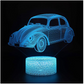 Colorful Touch Remote Control LED Visual Light Gift 3D Small Table Lamp