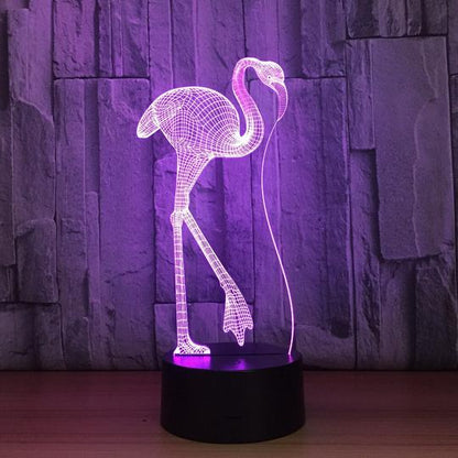 Colorful Touch Remote Control LED Visual Light Gift 3D Small Table Lamp