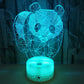 New Panda Colorful LED Touch 3D Night Light Home Decor