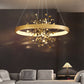 All Copper Living Room Pendant Lamp Modern Luxury Creative Circle Simple