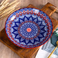 Ceramic Plate Hand-painted Underglaze Color 8 Inch Deep Disc Baking Dish Household Tableware