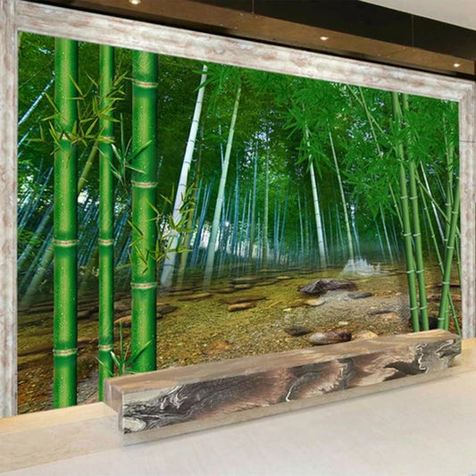 Custom Photo Wallpaper 3D Nature Landscape Bamboo Forest Mural Living Room TV Sofa Bedroom Home Decor Papel De Parede Wallpapers