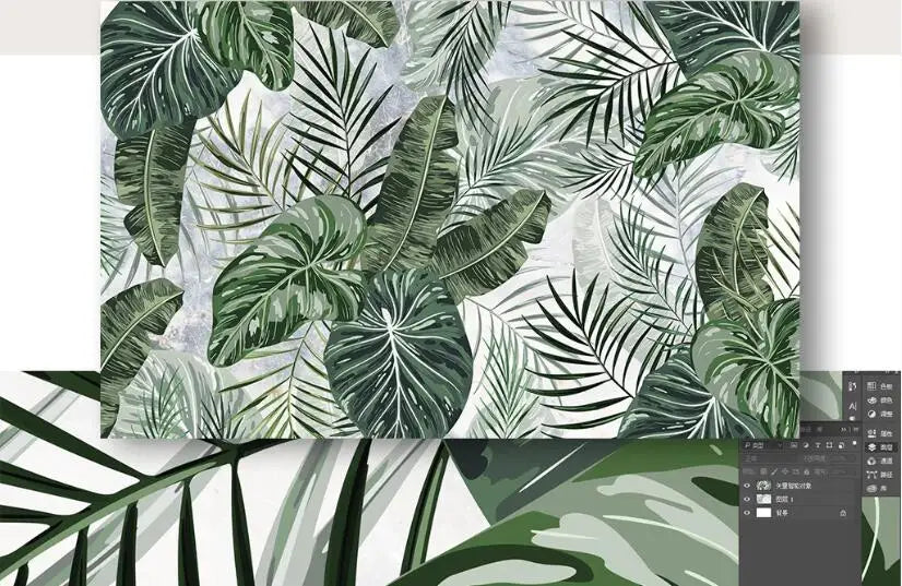 beibehang custom photo 3D mural wallpaper tropical forest leaf marble pattern bedroom decoration 3D wall painting TV background