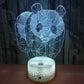 New Panda Colorful LED Touch 3D Night Light Home Decor