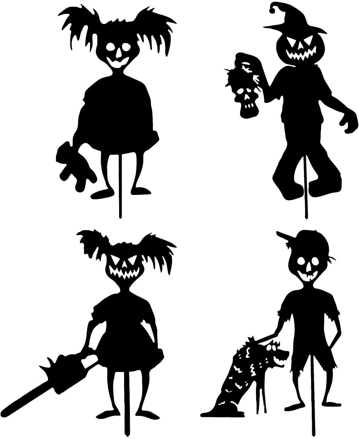 Little Devil Garden Pile Silhouette Halloween Decorations