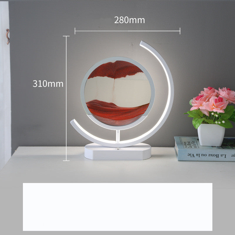 Modern 3D Hourglass Quicksand Art Intelligent Lamp