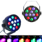 LED12pcs Par Light RGBW Remote Control Par Light Dyeing Background Light