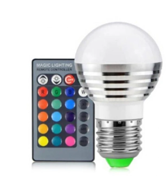 LED RGB Bulb Light And 24-key Remote Control