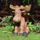 Outdoor Courtyard Moose Statue Feeder Ornaments