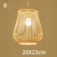 Bamboo Chandelier Chinese Restaurant Hotel Homestay Bedroom Balcony Lantern Rice Lamp