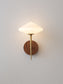 Living Room Bedroom Bedside Hallway Lamp Black Walnut Brass Wall Lamp