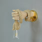 Vintage Ornament Mechanical Hand Wall Lamp