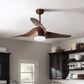 Retro Spiral Fan Leaf Ceiling Fan Light Simple