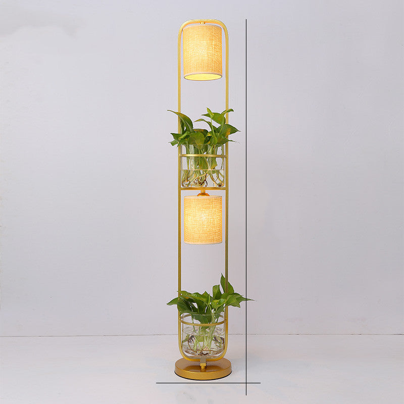 Vertical Plant Hydroponic Decoration Warm Floor Lamp