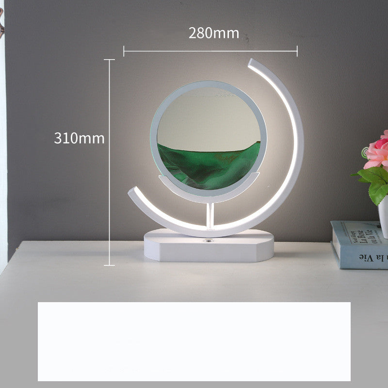 Modern 3D Hourglass Quicksand Art Intelligent Lamp