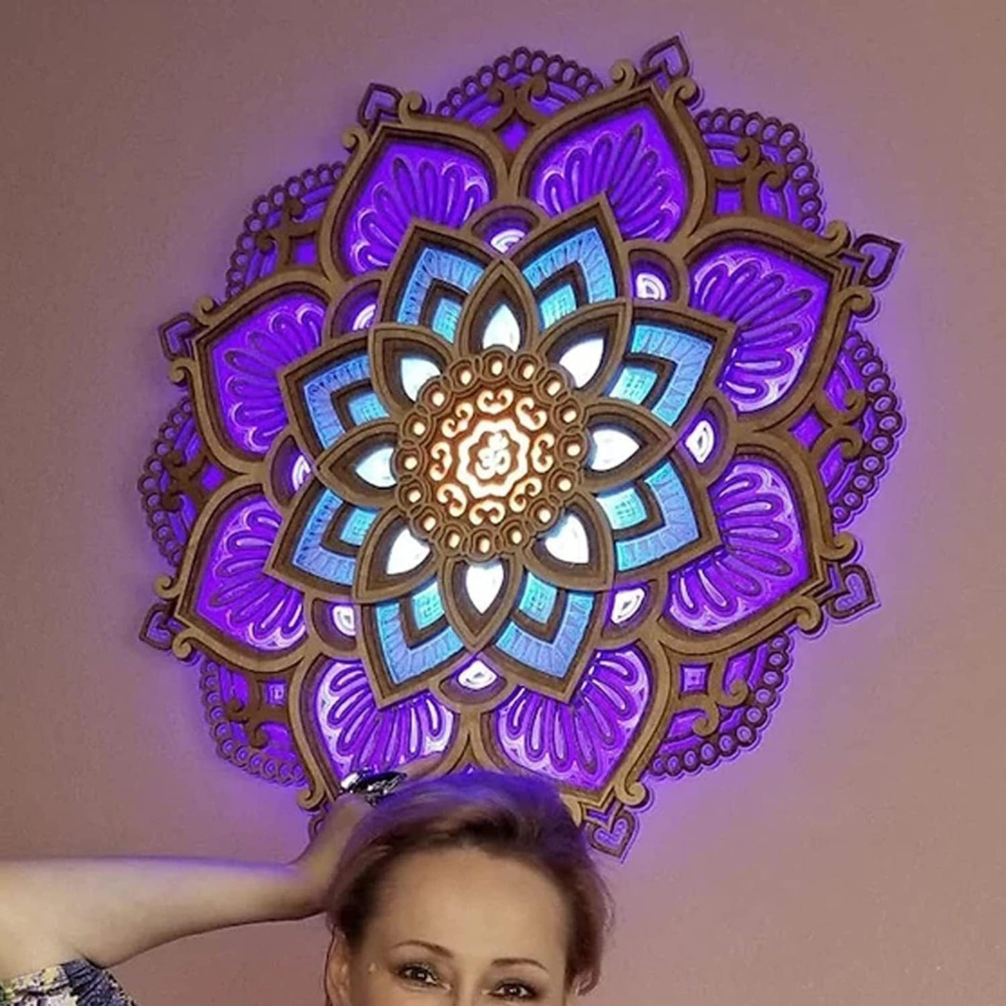 Mandala Yoga Room Night Light LED