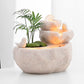 Office Desk Decoration Lucky Rockery Crystal Ball Water Circulation Small Fountain