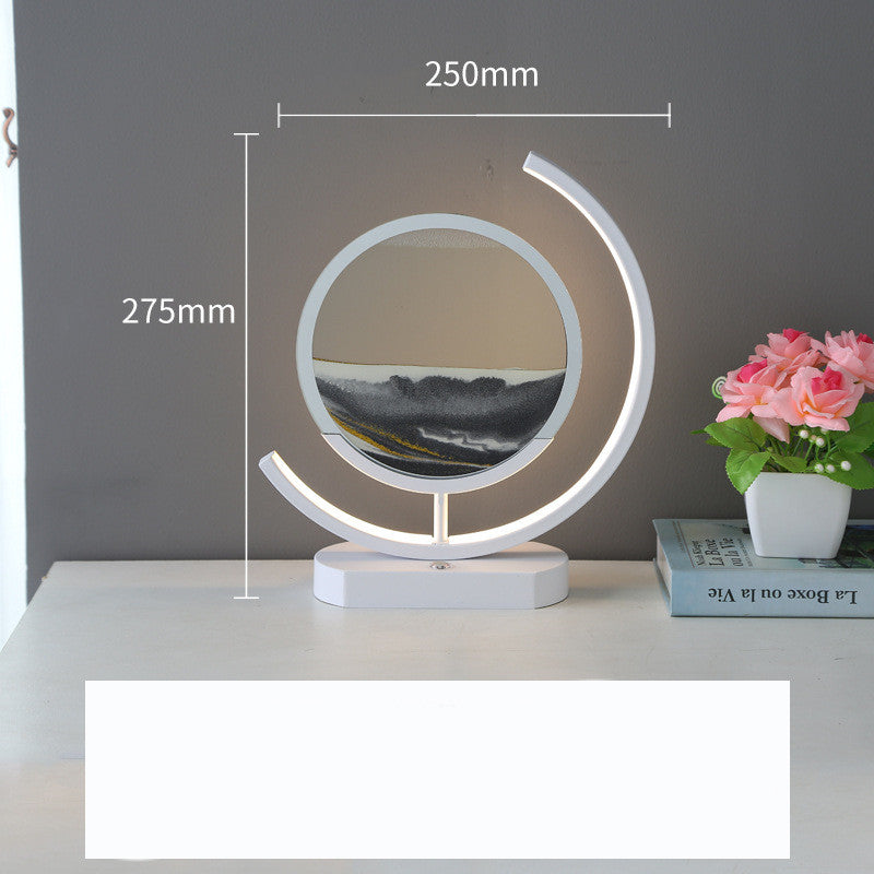 Modern 3D Hourglass Quicksand Art Intelligent Lamp