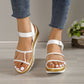 Women Sandals Summmer Buckle Shoes With PVC Transparent Design