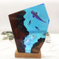 Creative Whale Diver Scenic Ocean Landscape Lamp