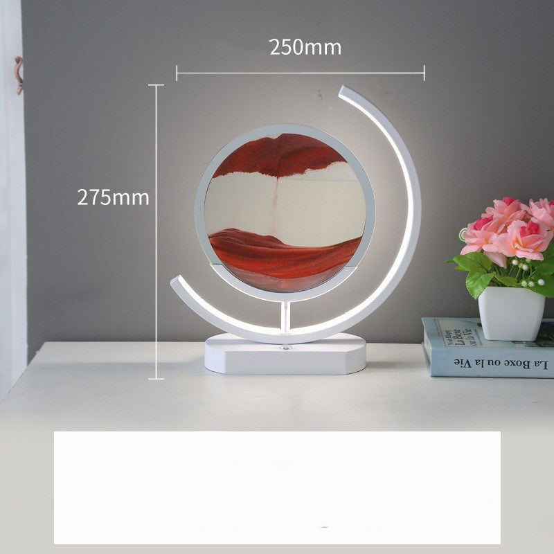 Modern 3D Hourglass Quicksand Art Intelligent Lamp