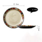 Ceramic Plate Flat Plate Creative Dish Plate Japanese Vintage Tableware