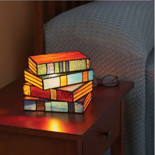 Stained Glass Resin Stack Lamp