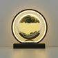 3D Glass Quicksand Hourglass Intelligent Night Light