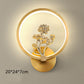 Light Luxury Background Wall Modern Zen Round Copper Wall Lamp