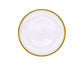 New Rainbow Ion Plated Hammer Pattern Glass Plate Luxury Dinnerware Set