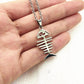 Stainless Steel Fishbone Pendant Necklace | Decor Gifts and More