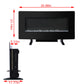 36 Inch Electric Fireplace With Timer,Adjustable Flame Color And Effects | Decor Gifts and More