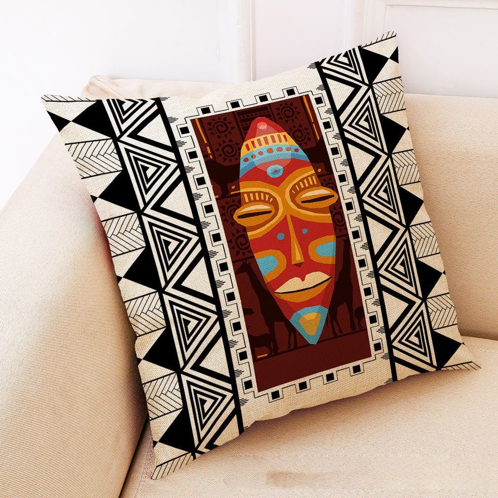 Art Stitching Geometric Cotton And Linen Pillowcase | Decor Gifts and More