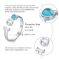 S925 Sterling Silver I Do Ring Synthetic Turquoise Promise Open Adjustable Ring | Decor Gifts and More